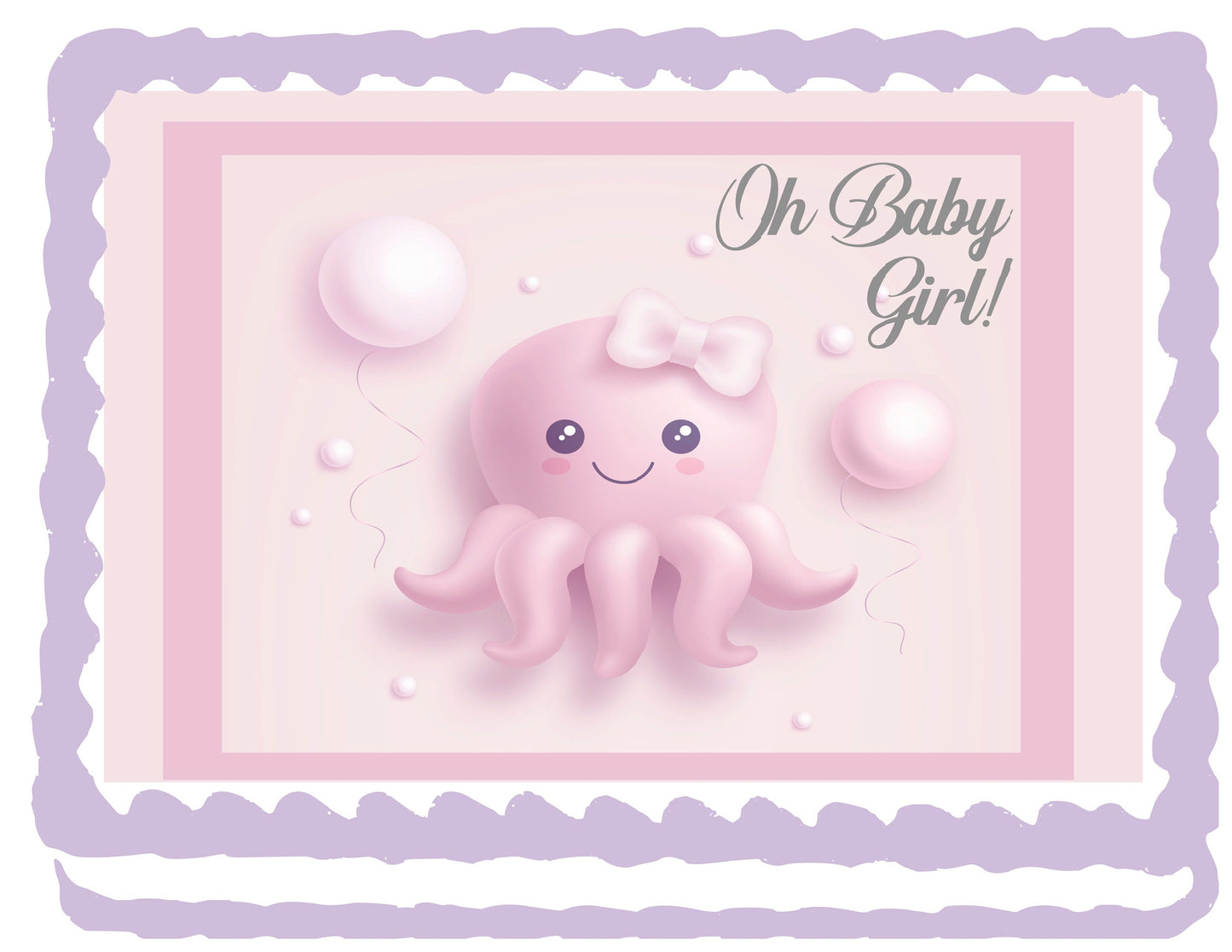 Custom 1/4 Sheet Edible Cake Topper, Edible picture, Cake decoration