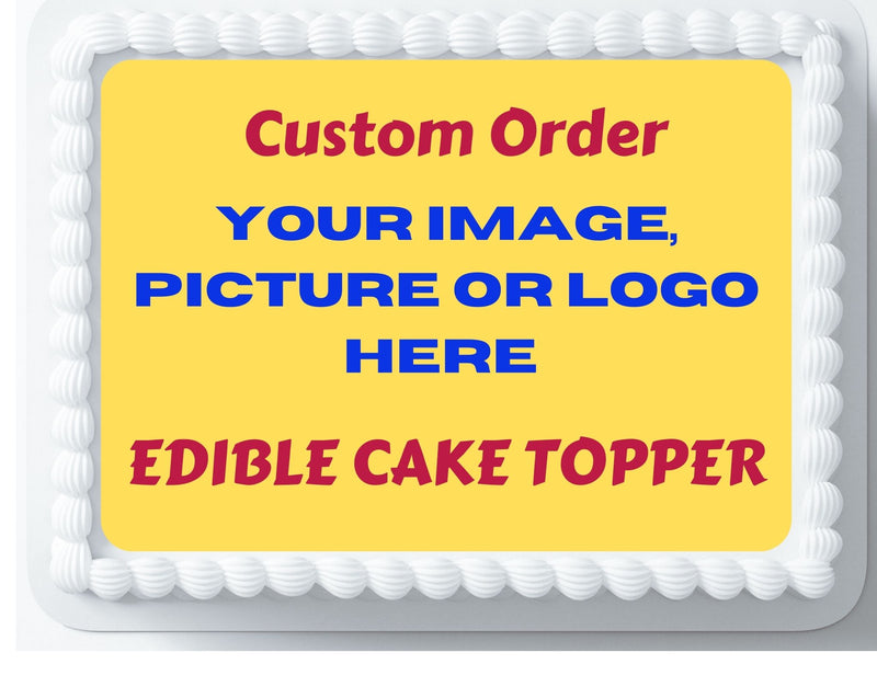 Custom Edible Cake Toppers  Custom Edible Cupcake Toppers