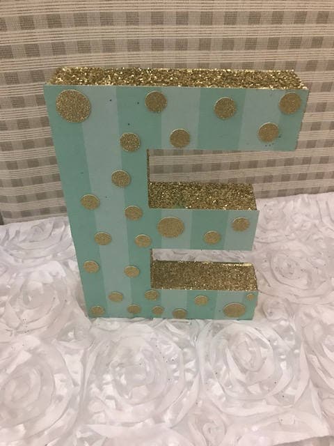 Customizable Glitter and painted  Letter