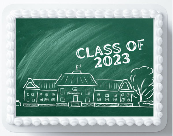 2023 Graduation Edible cake topper Class of  2023 Congratulations. Cake decoration. Congrats, Personalized